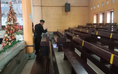 Malam Natal, Jibom Gegana Sat Brimob Polda Sumut Sterilisasi Gereja Prioritas