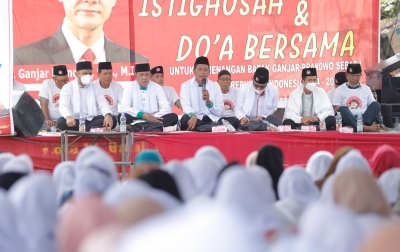 Relawan Usbat Ganjar Tebar Kebahagiaan untuk Anak Yatim dan Kaum Dhuafa di Tanjungbalai