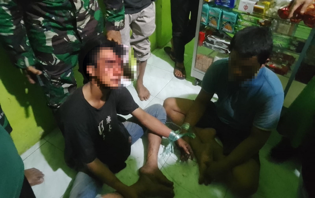 Tertangkap, Pembobol Rumah Milik Anggota TNI AD Dipukuli Massa