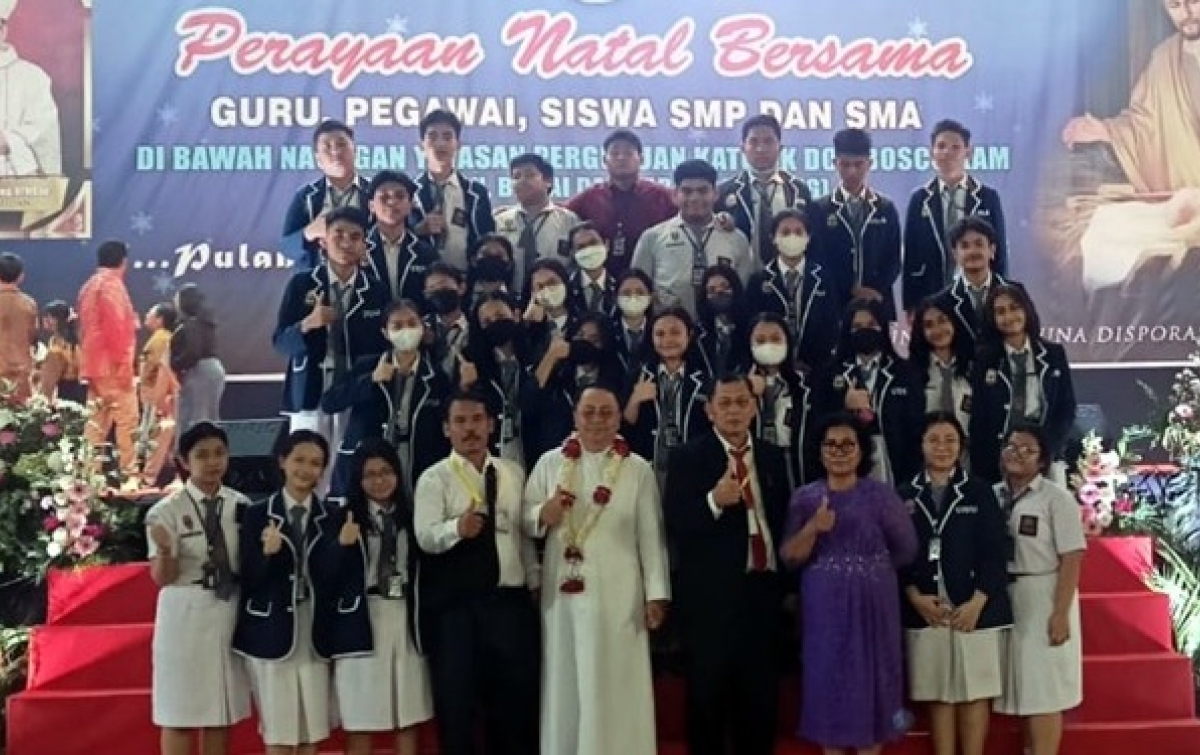 Syukuran Nataru, YPK Don Bosco: Tak Perlu Pintar Kalau Membuat Jadi Tinggi Hati