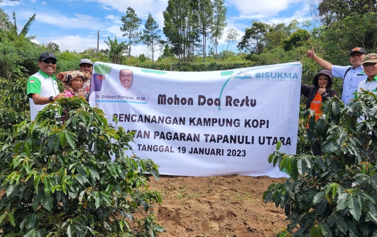 Ketua HKTI Taput Canangkan Kampung Kopi Terpadu di Kecamatan Pagaran