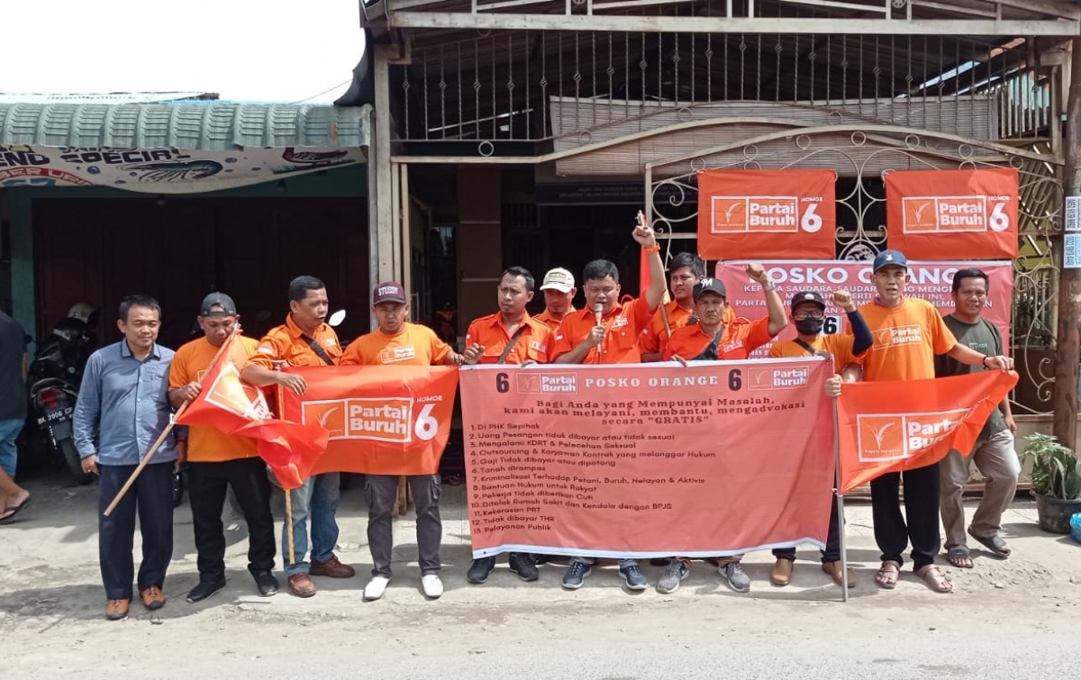Launching Posko Orange, Partai Buruh Sumut Siap Advokasi Rakyat Gratis