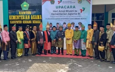 Kemenag Sergai Peringati HAB ke-77: Kerukunan Umat untuk Indonesia Hebat