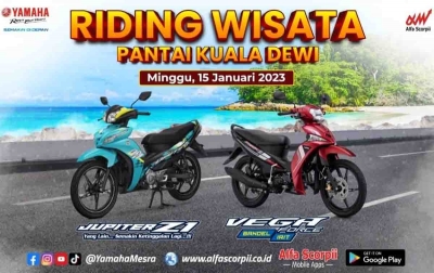 Alfa Scorpii Gelar Touring Komunitas Yamaha Vega dan Jupiter Z1