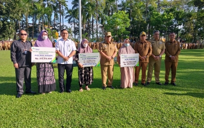 BPJamsostek Serahkan Santunan Kecelakaan Kerja dan Kematian di Deliserdang