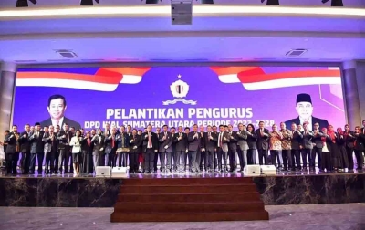 DPD IKAL Sumut Dikukuhkan, Agum: Beri Masukan Secara Elegan