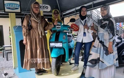 Yamaha Fazzio Dipamerkan di Cafe Ata Kamoe Rantau Prapat