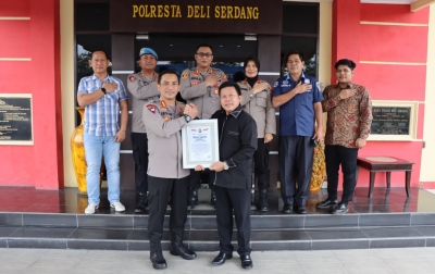 Polresta Deliserdang Terima Penghargaan Presisi Award