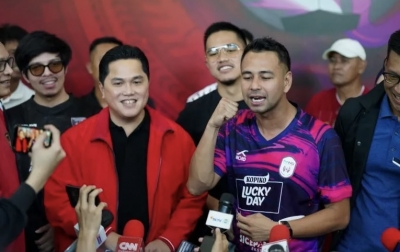Raffi Ahmad Dukung Erick Thohir Pimpin PSSI, Punya Nyali Benahi Sepak Bola