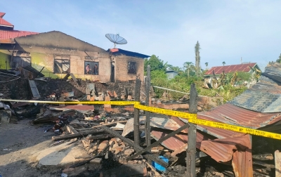4 Rumah di Desa Kineppen Karo Terbakar, Kerugian Ditaksir Rp 500 Juta