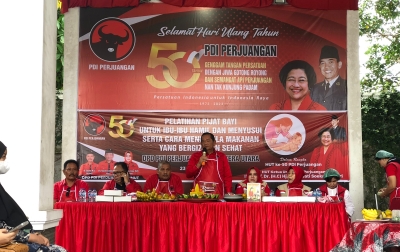 Rayakan HUT Megawati, Ini yang Dilakukan Para Kader PDI Perjuangan Sumut