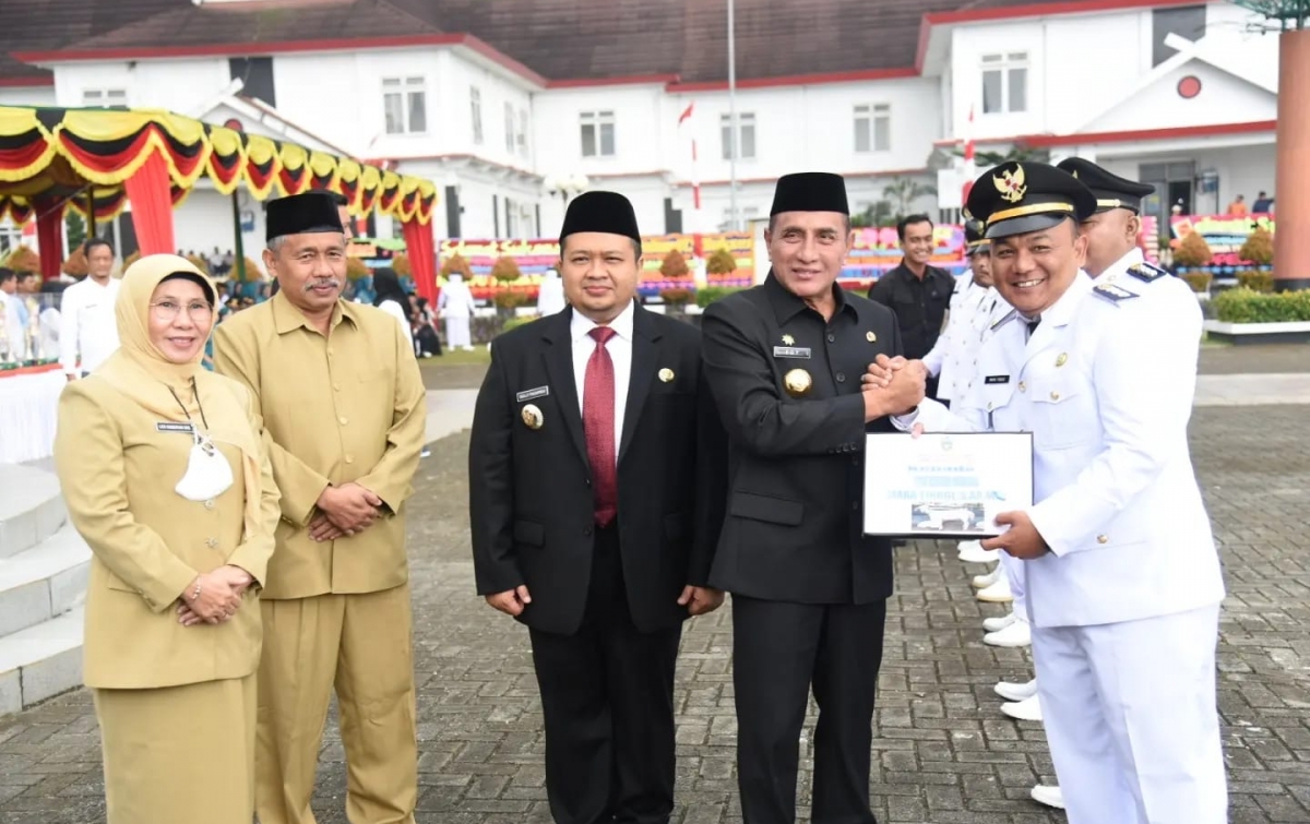 Batangtoru Terima Penghargaan Tunggul Kecamatan Terbaik I Tingkat Provinsi Sumut