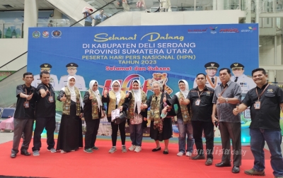 PWI Deliserdang Sambut Peserta HPN di KNIA