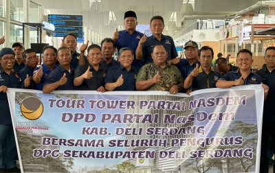 NasDem Tour Tower, 45 Kader Deliserdang Diberangkatkan ke Jakarta