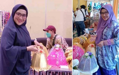 Rajin Ikut Pelatihan, Lies Herawati Bisa Bangun Usaha Kerajinan Bosara di Makassar