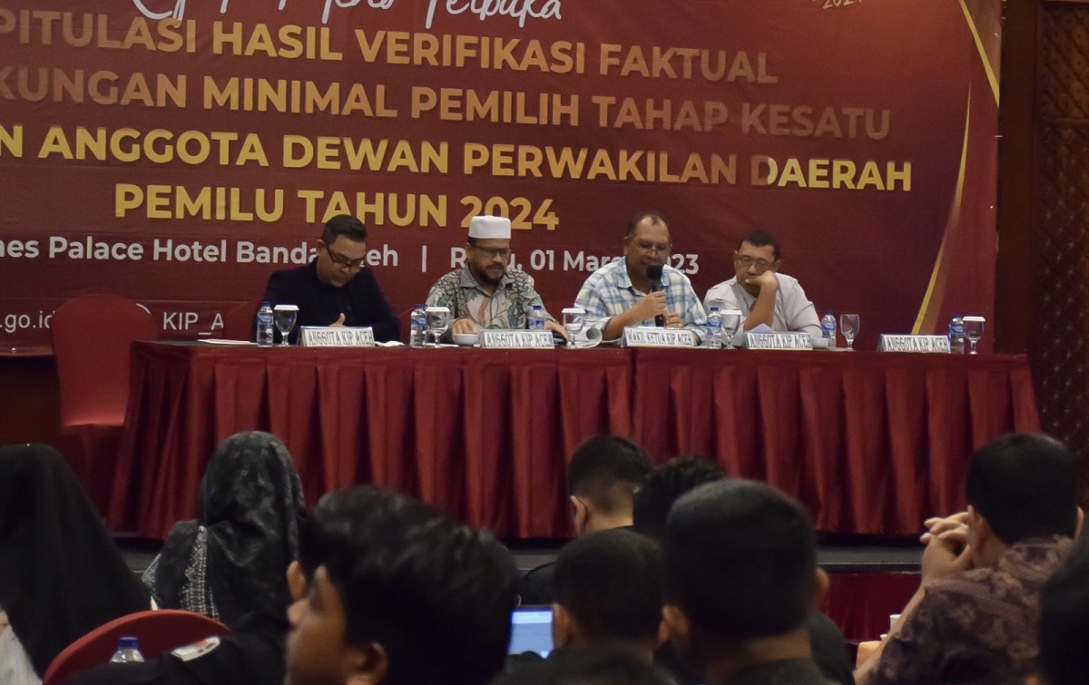 6 Balon DPD RI Aceh Dinyatakan Penuhi Syarat