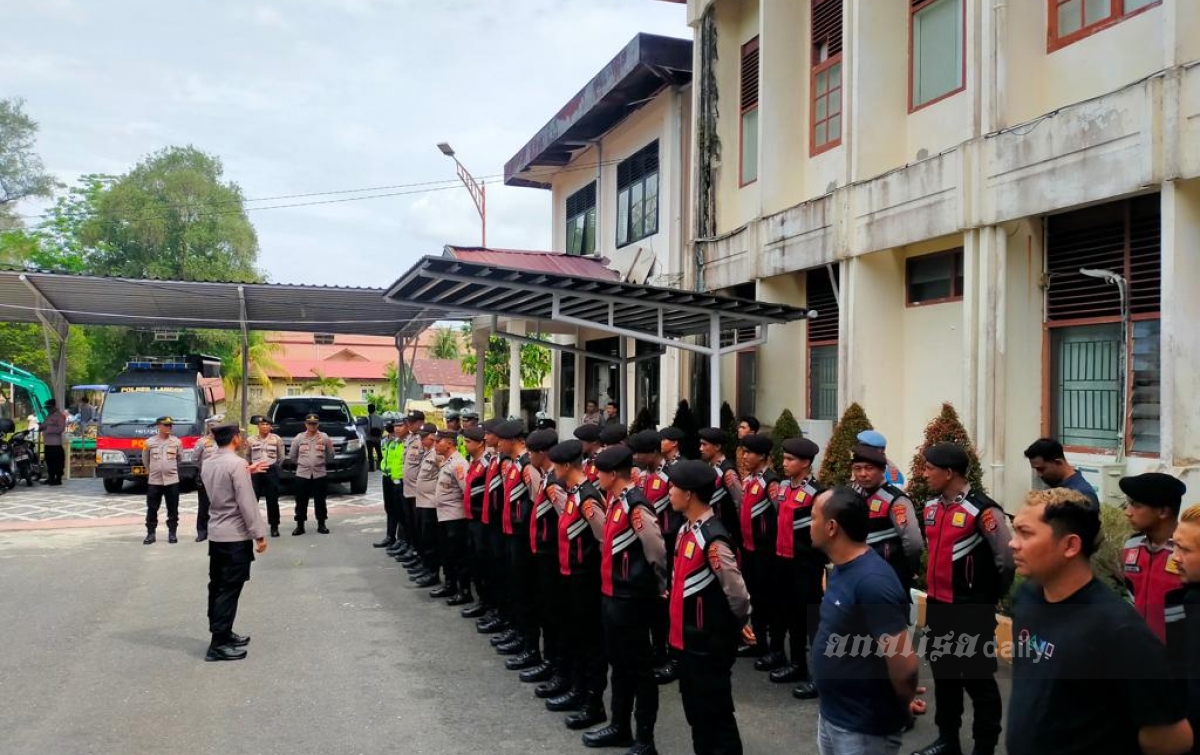 Kawal Aksi Demo Alaska di DPRK Langsa, 56 Personel Polisi Dikerahkan