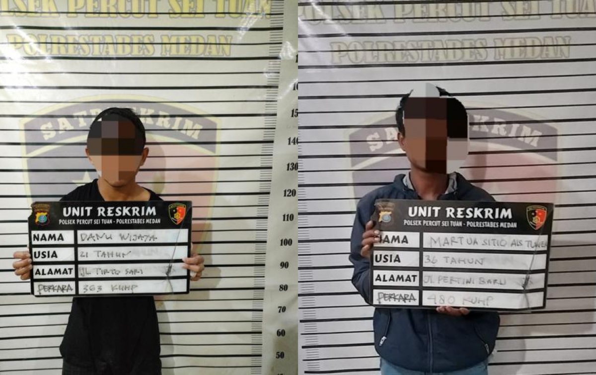 2 Spesialis Pencurian di Pintu Tol Bandar Selamat Ditangkap Polisi