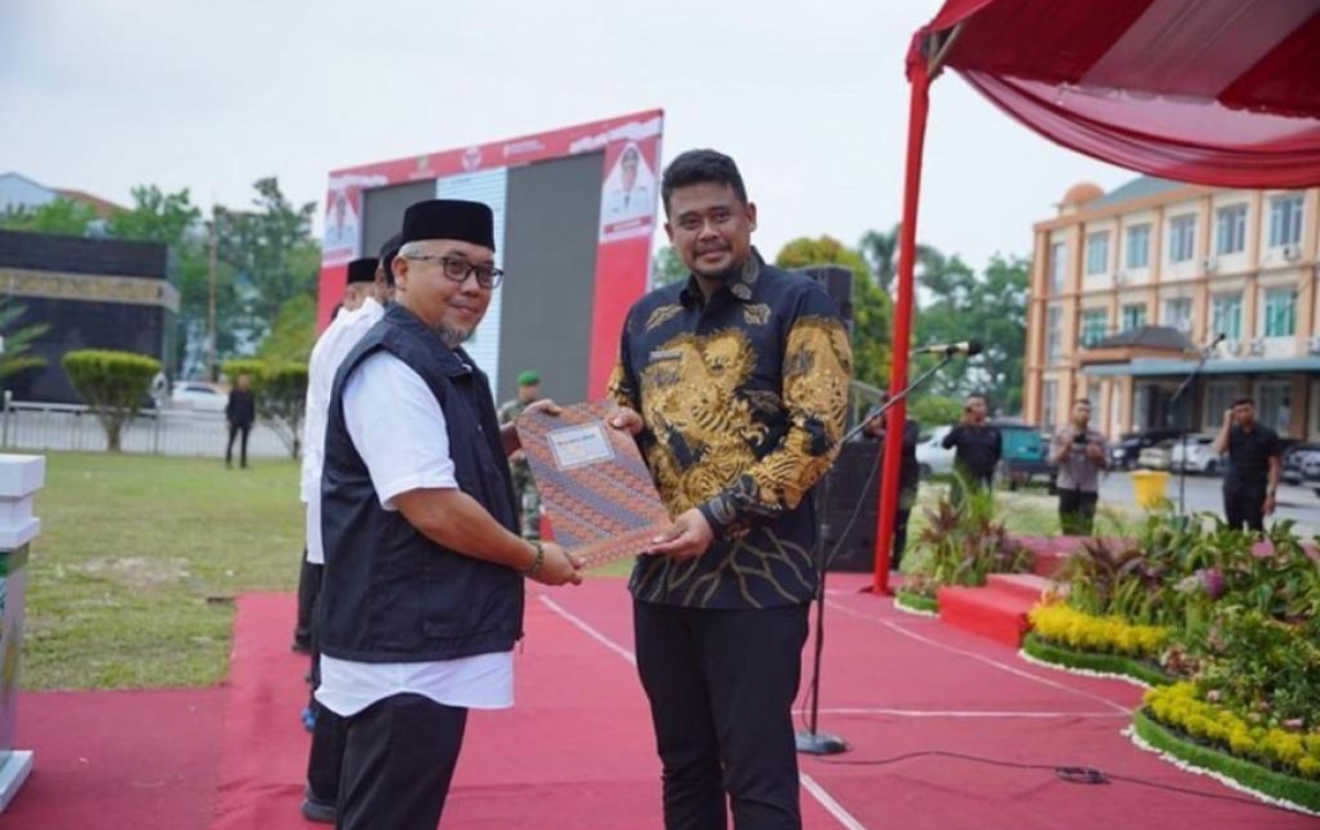 Ketua Al-Washliyah Medan Dilantik Bobby Nasution Jadi Ketua FKDM