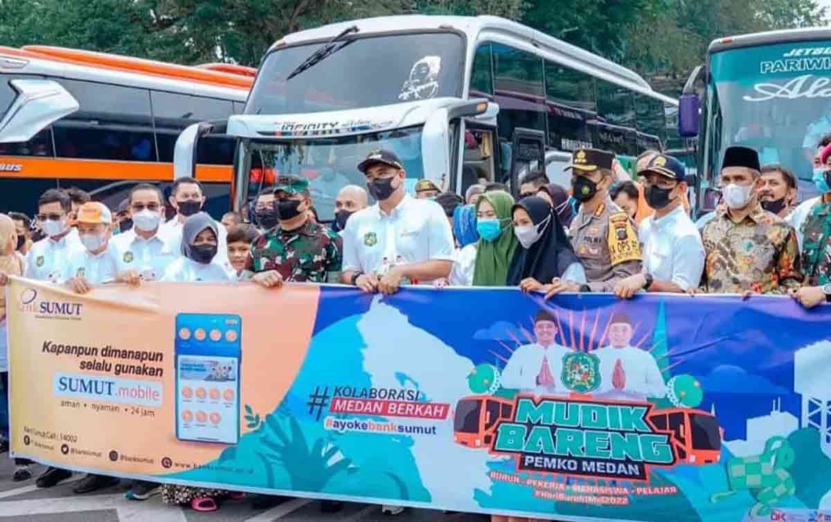 Pemko Medan Gelar Mudik Gratis ke 12 Kota di Sumatera Utara