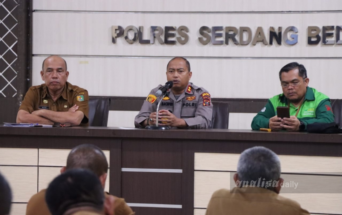 Kapolres Sergai Pimpin Rakor Pengendalian Inflasi