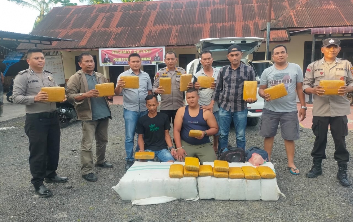 Polisi Gagalkan Peredaran 105 Bal Ganja dari Aceh Tujuan Bandar Lampung