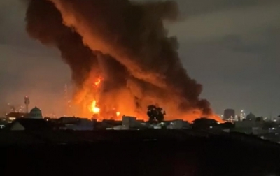 Depo Pertamina di Plumpang Jakarta Utara Kebakaran Hebat