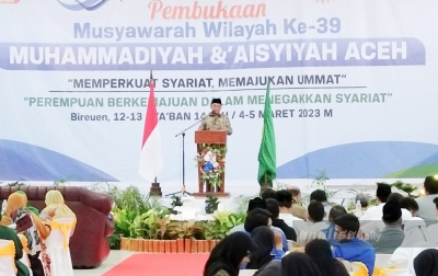 Muhadjir Buka Musywil Muhammadiyah dan Aisyiyah Aceh