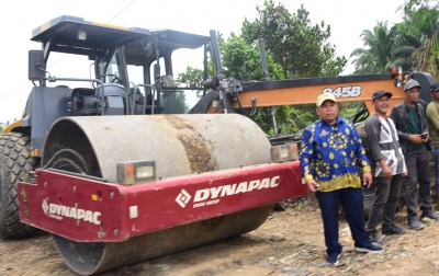 Jalan Penghubung Desa Ujung Serdang-Limau Manis Dibangun