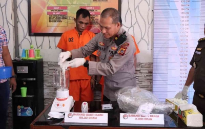 69,32 Gram Sabu dan 2.900 Gram Ganja Dimusnahkan