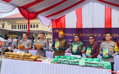 Polrestabes Medan Gagalkan Peredaran 68 Kg Sabu