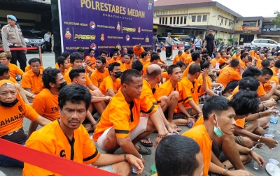 369 Pelaku Kejahatan Ditangkap Polrestabes Medan