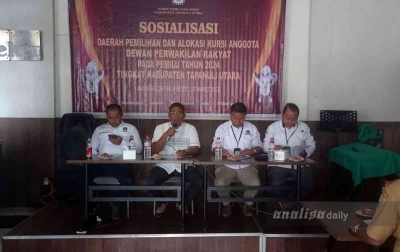 KPU Tapanuli Utara Sosialisasikan Daerah Pemilihan dan Alokasi Kursi