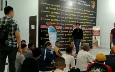 Polrestabes Medan Amankan 19 Pelaku Pungli Berkedok Jukir di Ramadan Fair