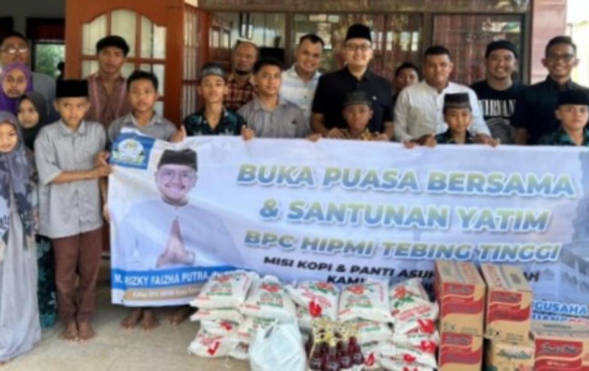 HIPMI Tebingtinggi Buka Puasa Bersama Anak Yatim Piatu