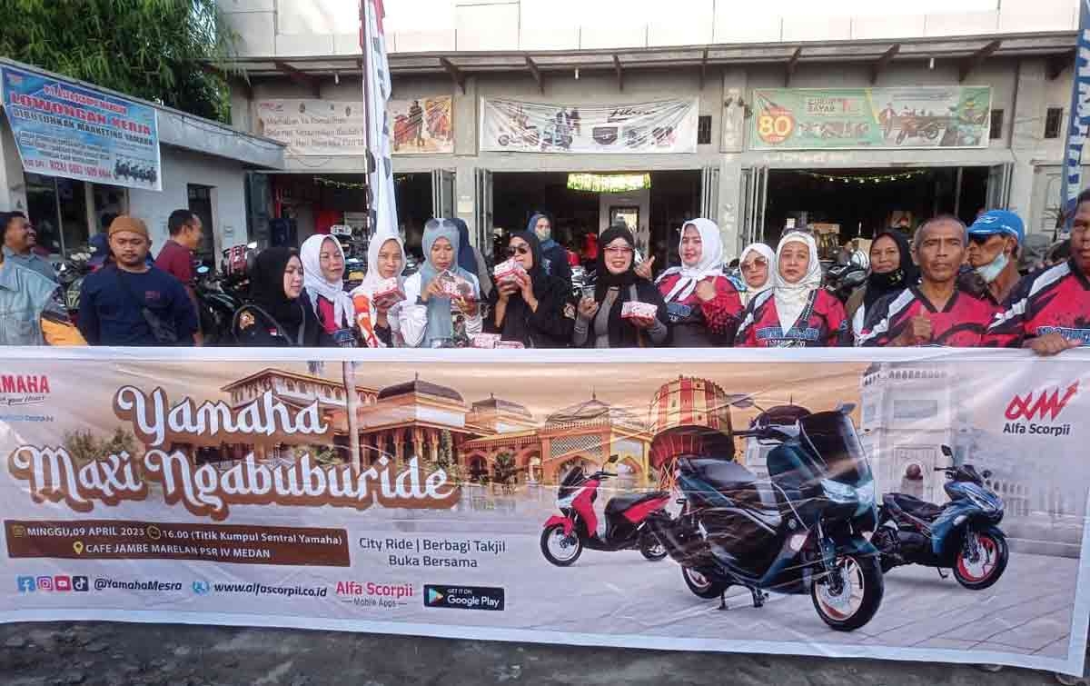 Komunitas Yamaha Maxi Gelar Ngabuburide dan Product Knowledge