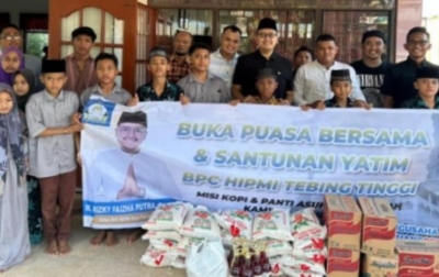 HIPMI Tebingtinggi Buka Puasa Bersama Anak Yatim Piatu