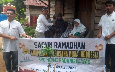 HIPMI Palas Peduli  Berbagi di Bulan Ramadan Salurkon 250 Paket Sembako ke Enam Panti Jompo