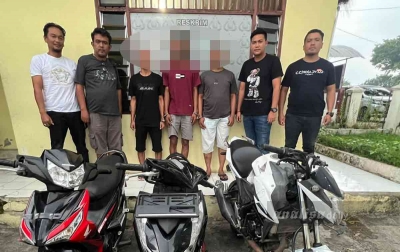 Polisi Tangkap Tiga Orang Pemuda Pencuri Sepeda Motor