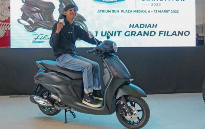 Pengunjung Asal Medan Menangkan Grand Filano di Classy Yamaha Exhibition