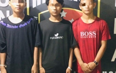 Sejumlah Pemuda Penganiaya Pengendara di Tapsel Tertunduk Lesu Diamankan Polisi