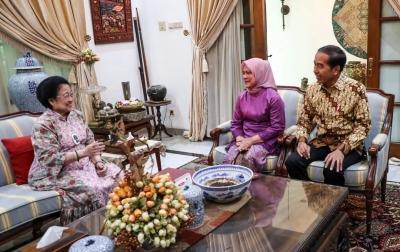 Presiden Joko Widodo Halalbihalal ke Rumah Megawati Soekarnoputri