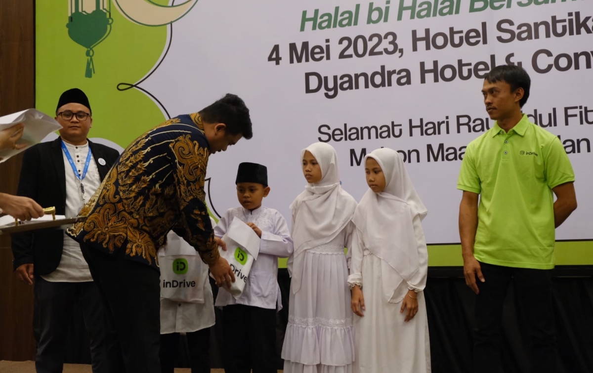 Wali Kota Medan dan inDrive Halalbihalal Bersama Ojol hingga Anak Yatim