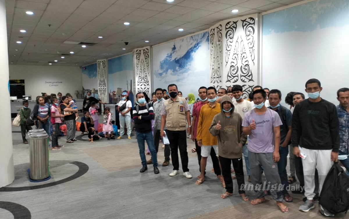 Pasca Idul Fitri, 57 WNI Bermasalah Dideportasi dari Malaysia
