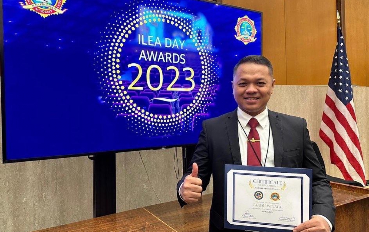 Kompol Pandu Winata Raih Penghargaan dari International Law Enforcement Academy