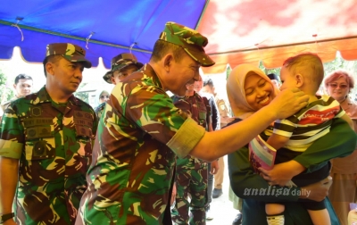 Tim Wasev Mabes TNI Dukung Upaya Satgas TMMD Turunkan Kasus Stunting