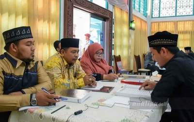 Bakal Caleg DPRA Jalani Tes Mampu Baca Al-Quran