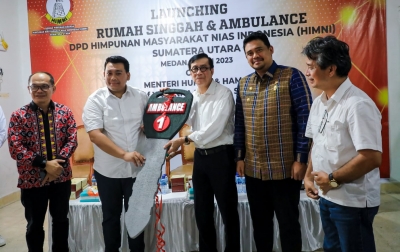 Menteri Yasonna Laoly Launching Rumah Singgah dan Ambulans HIMNI Sumut