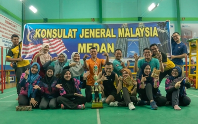 Pertandingan Badminton Persahabatan, Tourism Malaysia Ungguli Asppi Sumut
