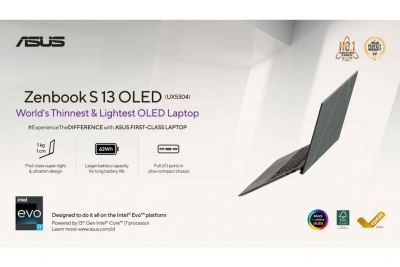 Zenbook S 13 OLED, Laptop Ultraportabel OLED Paling Tipis dan Ringan